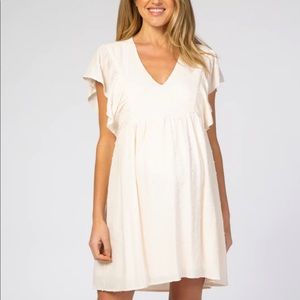 Pink blush maternity dress